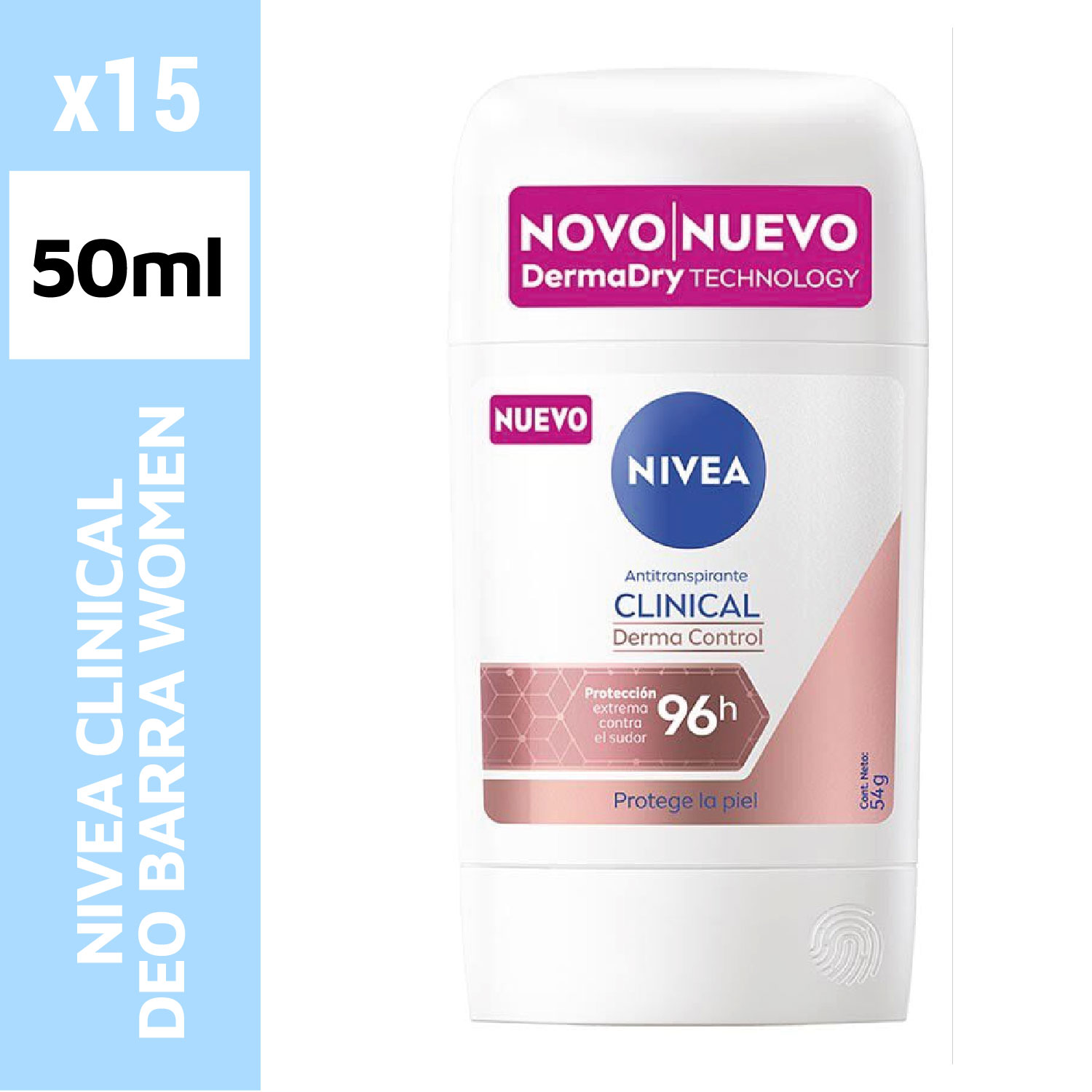 Nivea clinical deo barra women 50ml
