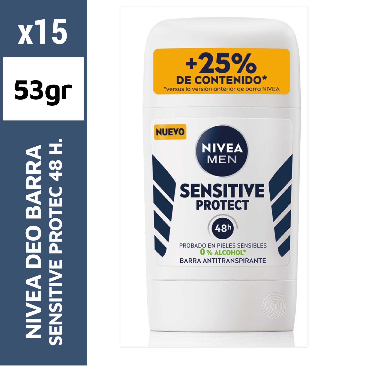 Nivea men deo barra 53g sensitive protect 48 h