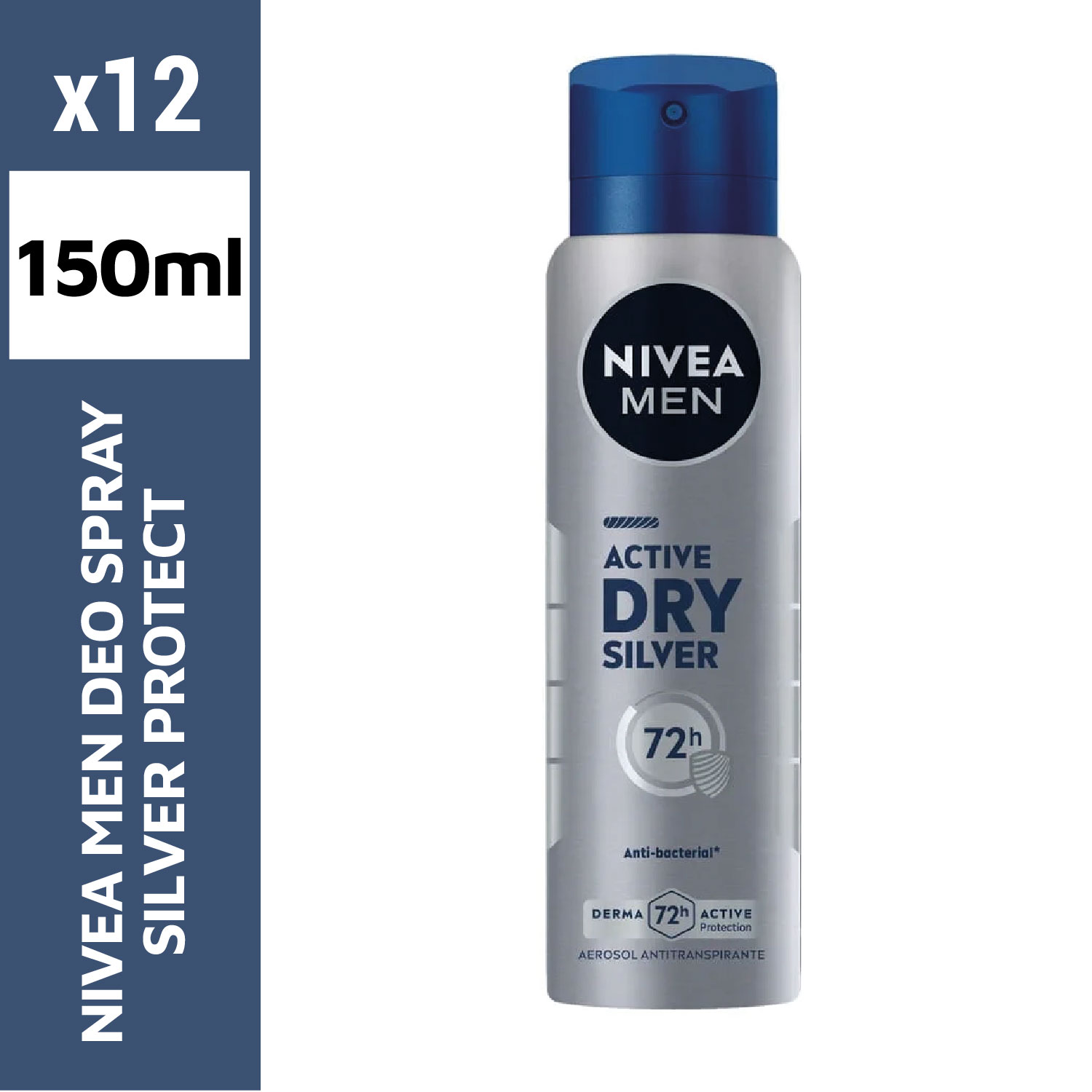 Nivea men deo spray 150ml silver protect