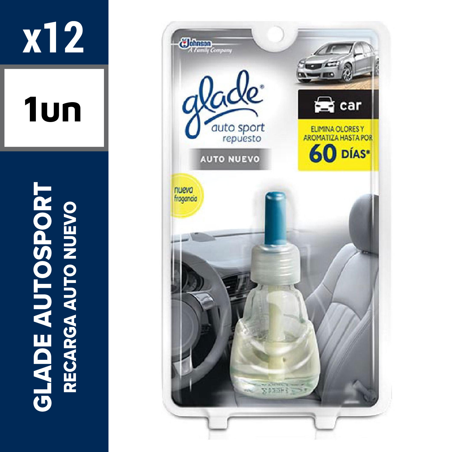 Glade Autosport Recarga Auto Nuevo