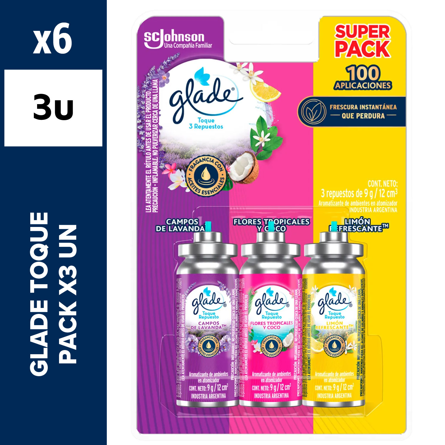Glade Toque Pack x3un