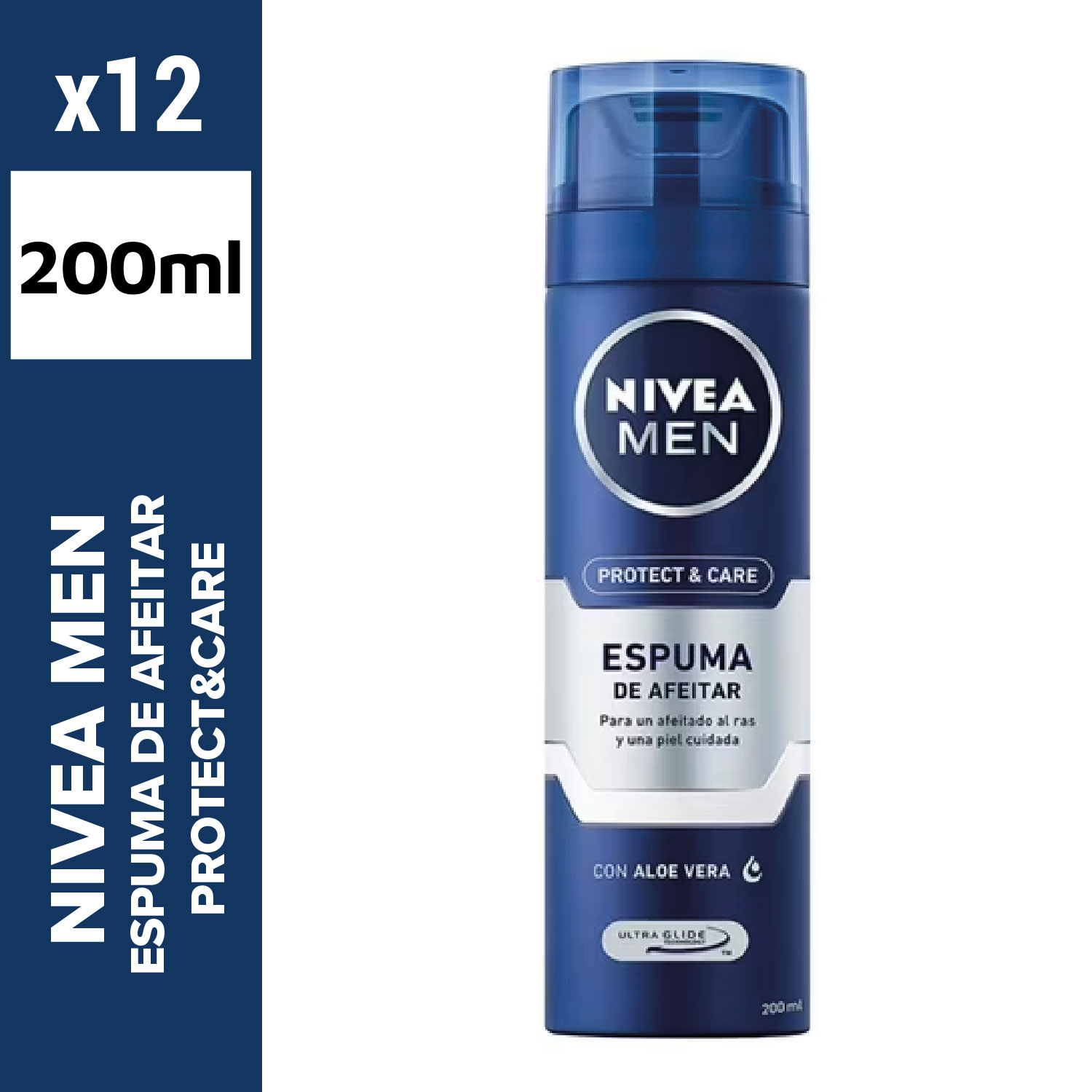 Nivea men espuma de afeitar 200ml protect&care
