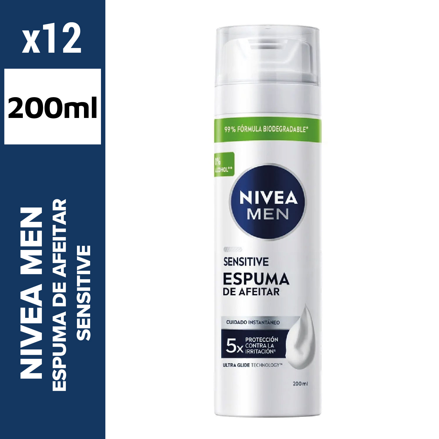 Nivea men espuma de afeitar 200ml sensitive