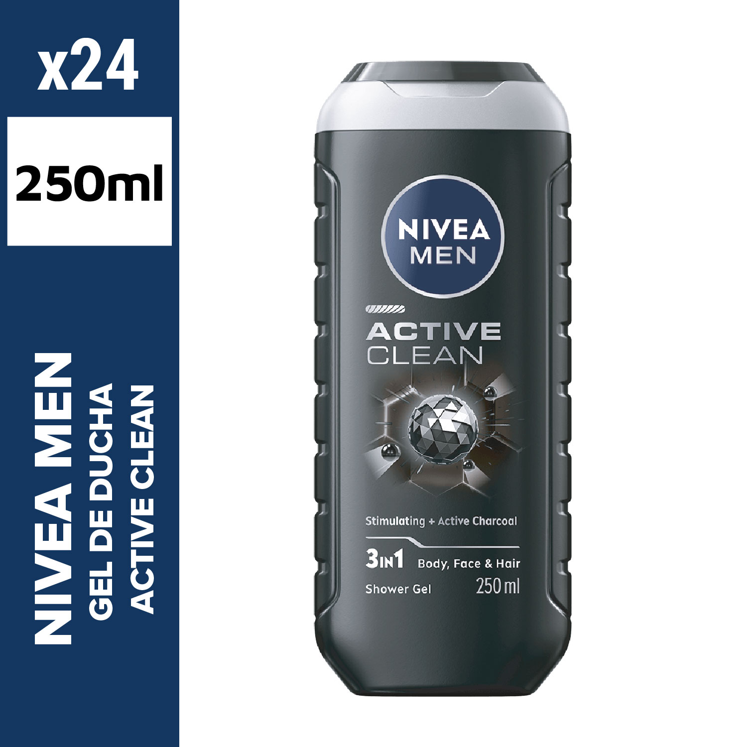 Nivea men gel de ducha 250ml active clean
