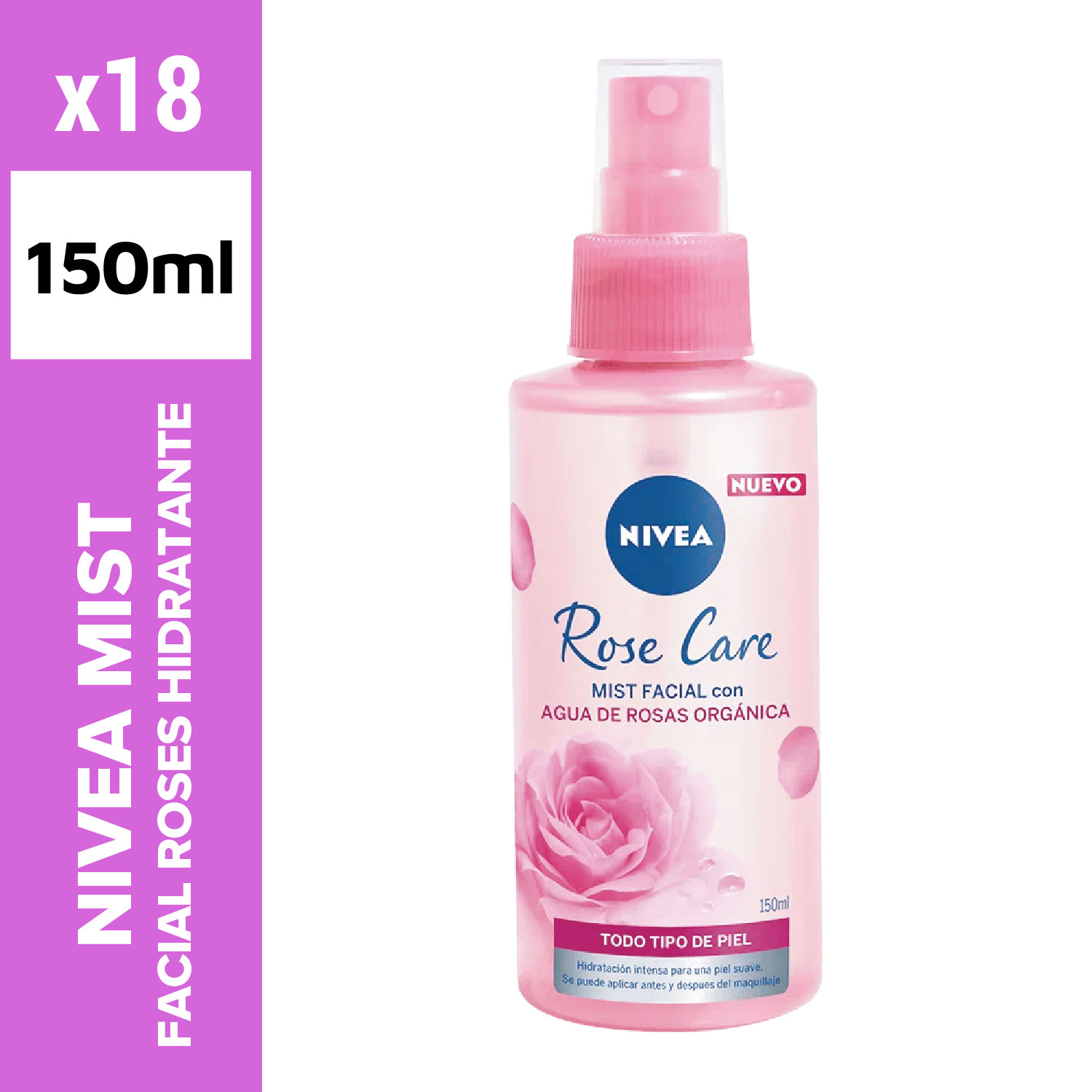 Nivea mist facial 150ml roses hidratante